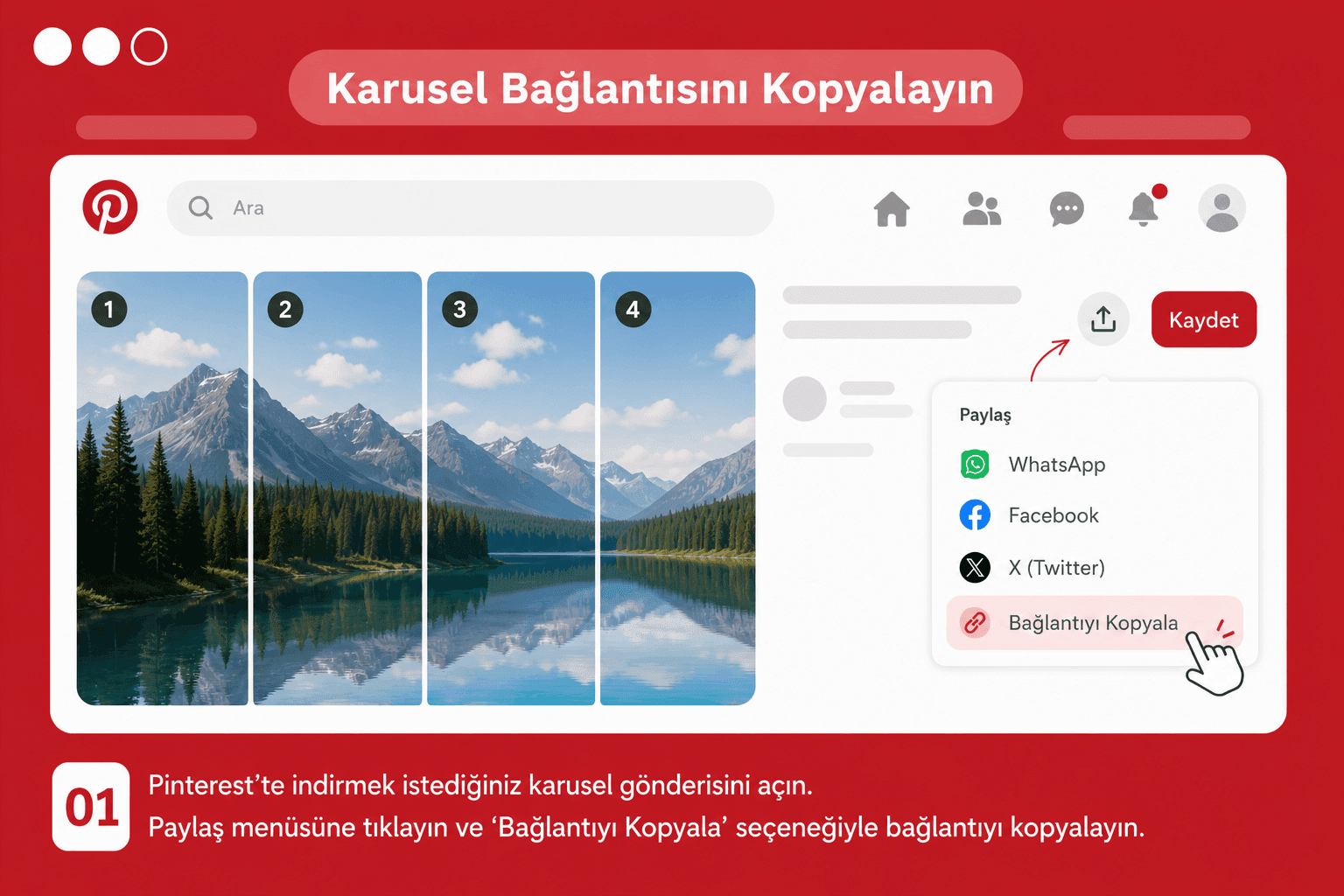 Karusel Bağlantısını Kopyalayın